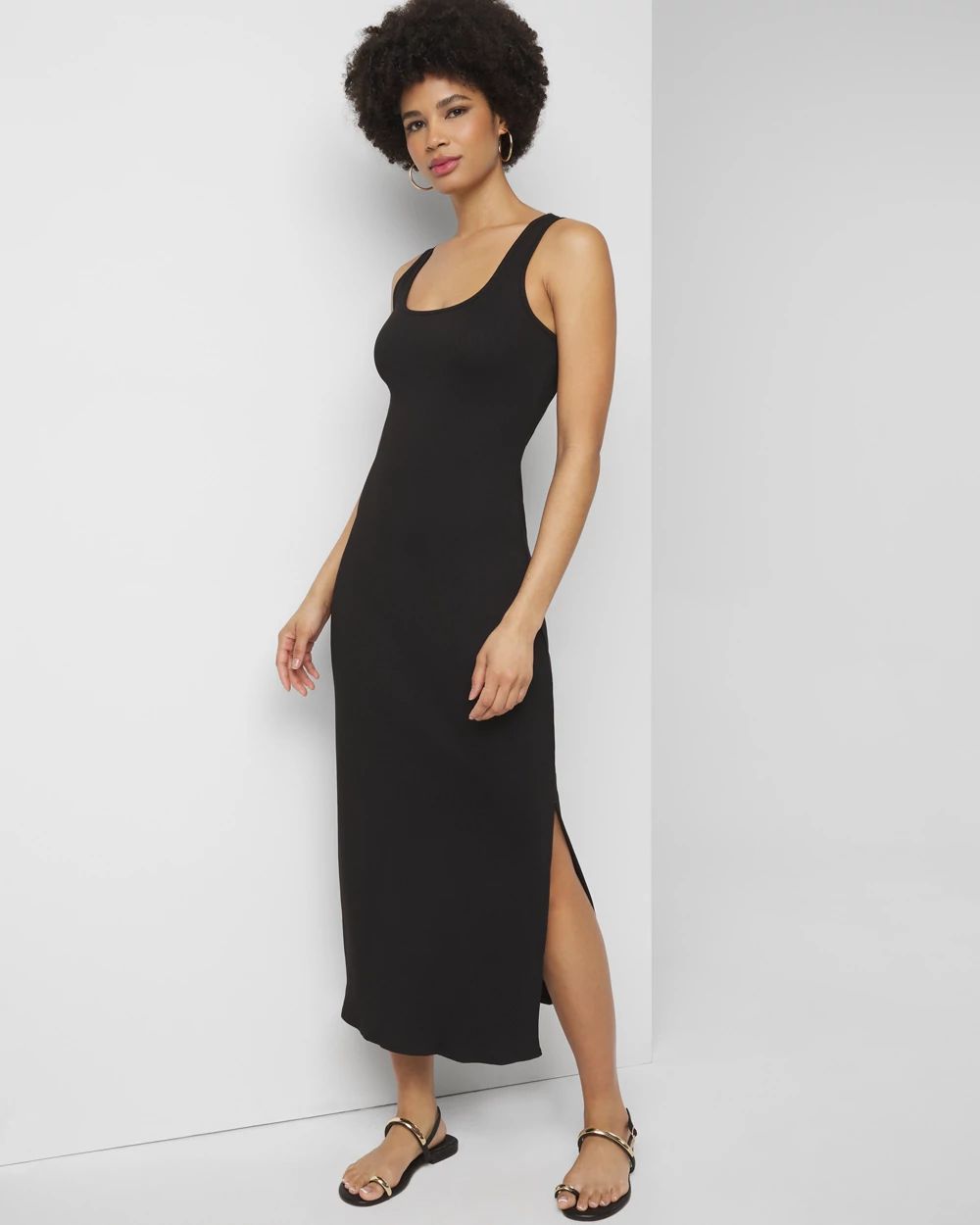 WHBM FORME Rib Scoopneck Dress